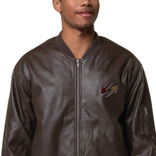 Load image into Gallery viewer, 180 Arrow Leather Bomber Jacket
