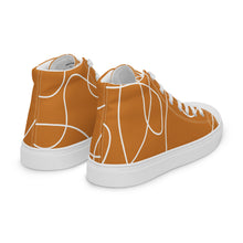 Load image into Gallery viewer, Men’s Caramel High Top Canvas Shoes
