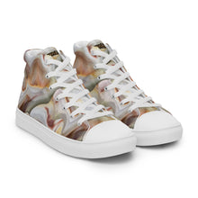 Load image into Gallery viewer, Men’s Oyster Shell High Top Canvas Shoes
