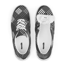 Load image into Gallery viewer, Men’s Lace-Up Black and White Canvas Shoes
