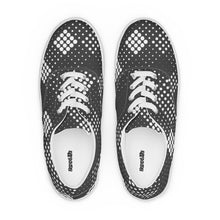 Load image into Gallery viewer, Men’s Lace-Up Black and White Canvas Shoes
