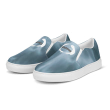 Load image into Gallery viewer, Zenn White Circle Waterfall Men’s Slip-On Canvas Shoes
