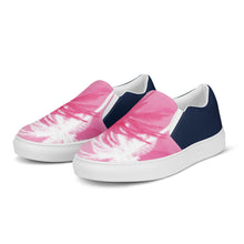 Load image into Gallery viewer, Men’s Pink Palm Slip-on Canvas Shoes
