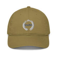 Load image into Gallery viewer, Zennlife White Circle Organic &quot;Not Just For Dad&#39; Hat
