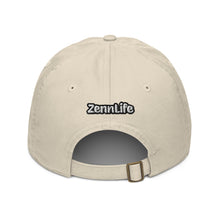 Load image into Gallery viewer, Zennlife White Circle Organic &quot;Not Just For Dad&#39; Hat
