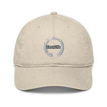 Load image into Gallery viewer, Zennlife White Circle Organic &quot;Not Just For Dad&#39; Hat
