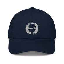 Load image into Gallery viewer, Zennlife White Circle Organic &quot;Not Just For Dad&#39; Hat
