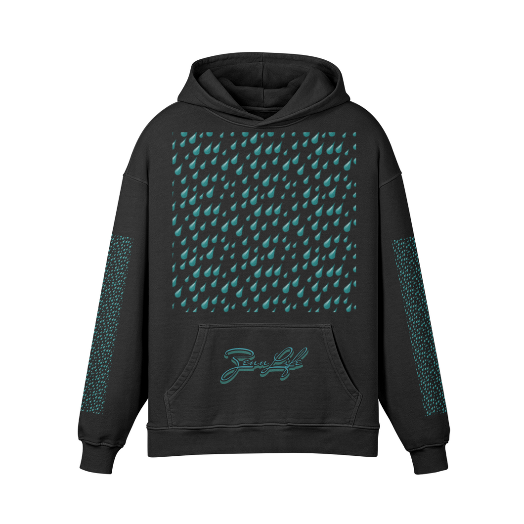 Unisex Washed Effect Pullover Hoodie