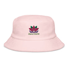 Load image into Gallery viewer, Zenn Zone Lotus Terry Cloth Bucket Hat
