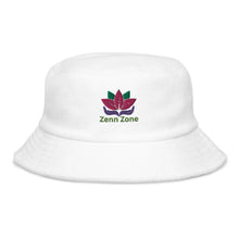 Load image into Gallery viewer, Zenn Zone Lotus Terry Cloth Bucket Hat
