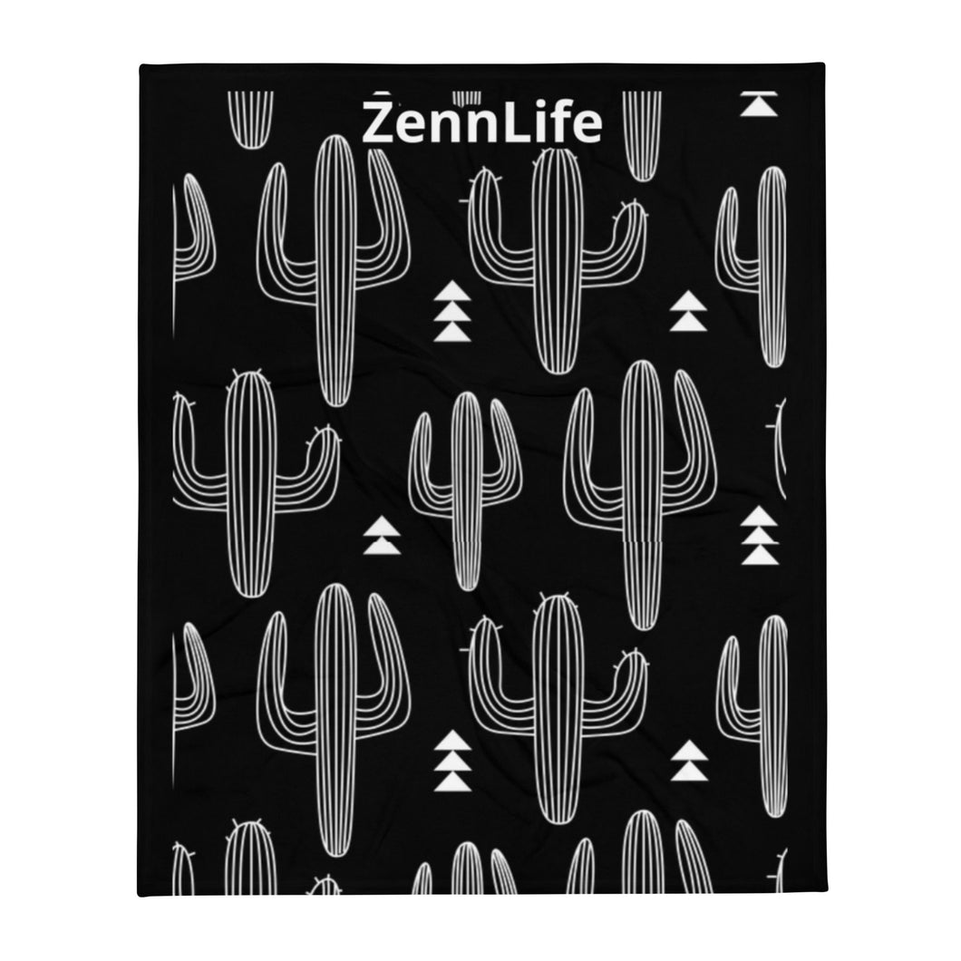 Zenn Cactus Throw Blanket