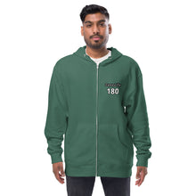 Load image into Gallery viewer, Unisex 180 Fleece Zip Up Hoodie
