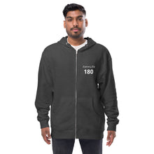 Load image into Gallery viewer, Unisex 180 Fleece Zip Up Hoodie
