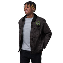 Load image into Gallery viewer, Green Zenn Circle Unisex Denim Sherpa Jacket
