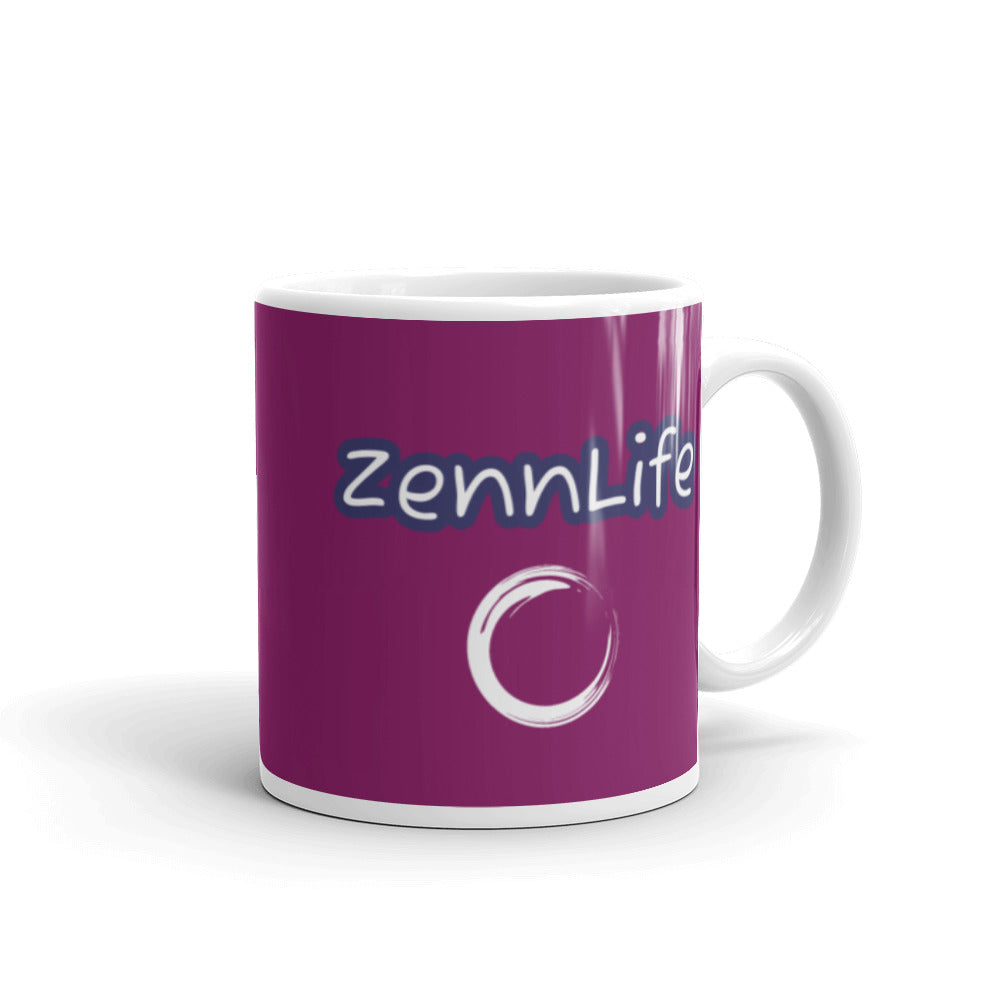 Zenn White Glossy Mug