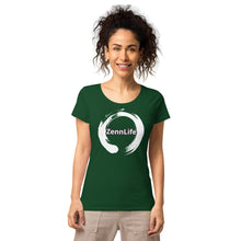 Load image into Gallery viewer, Zennlife White Circle Women’s Basic Organic T-Shirt
