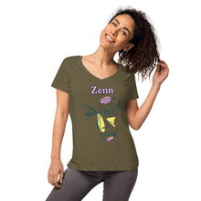 Load image into Gallery viewer, Zenn Girl Women’s Fitted V-Neck T-Shirt
