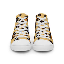 Load image into Gallery viewer, Women’s Lace-Up Yellow Canvas Shoes
