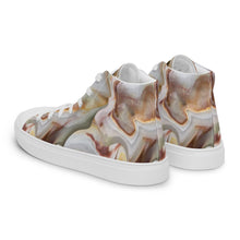 Load image into Gallery viewer, Women’s Oyster Shell High Top Canvas Shoes
