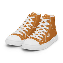 Load image into Gallery viewer, Women’s Caramel High Top Canvas Shoes
