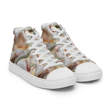 Load image into Gallery viewer, Women’s Oyster Shell High Top Canvas Shoes
