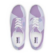 Load image into Gallery viewer, Women’s Lace-Up Purple Canvas Shoes
