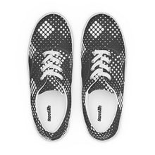 Load image into Gallery viewer, Women’s Lace-Up Black and White Canvas Shoes
