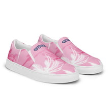 Load image into Gallery viewer, Women’s Pink Palm Slip-on Canvas Shoes
